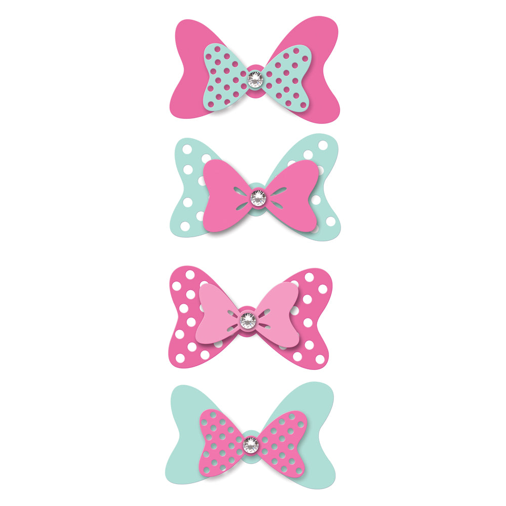 RoomMates - Minnie Mouse Bow Embell Wandsticker Wandtattoo Sticker EMB0022SCS