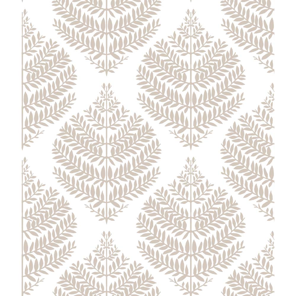 RoomMates - PEEL & STICK Wallpaper - Hygge Farn Damast Taupe