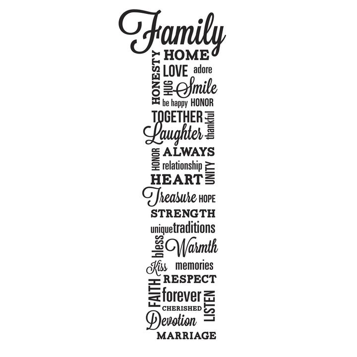 RoomMates - Schriftzug Familie -  Wandtattoo Wandsticker Wandaufkleber Wandbilder