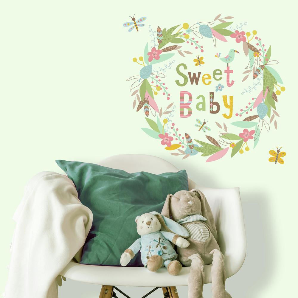 RoomMates - Schriftzug Sweet Baby XXL - Wandtattoo Wandsticker